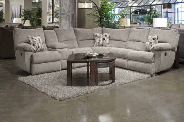 2250 Motion Sectional - 3 Recliners, 1 Console - Pewter $1699.99