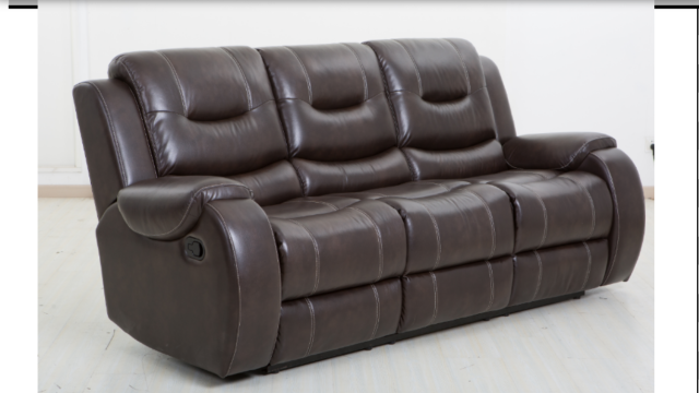 7714 Chocolate Motion Sofa, Motion Console Loveseat $1379