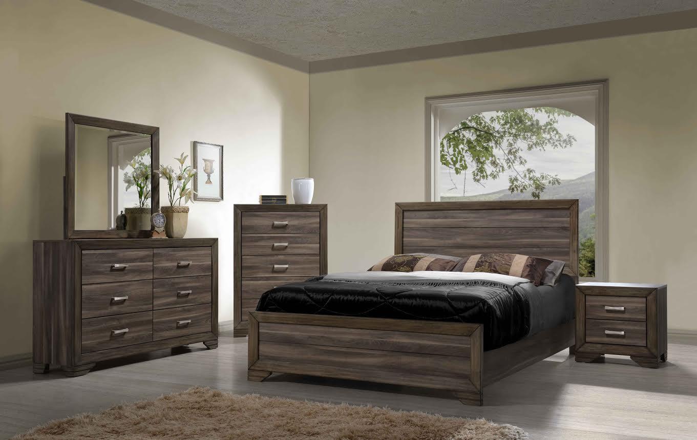 1650 Asheville Driftwood Queen Bedroom Set $1795.99