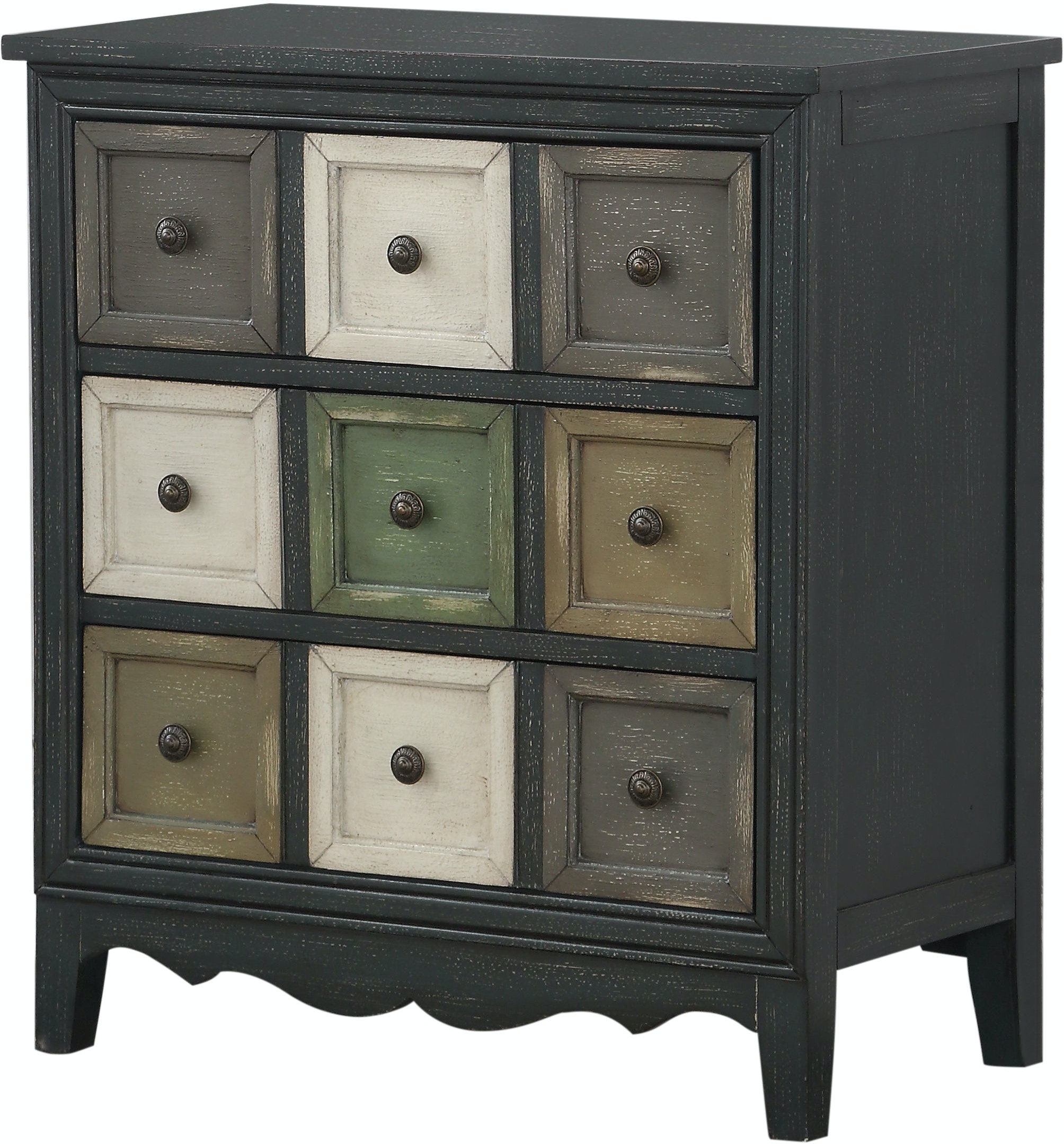 22616 Bakersfield Multi Color 3 Drawer Chest $349.99