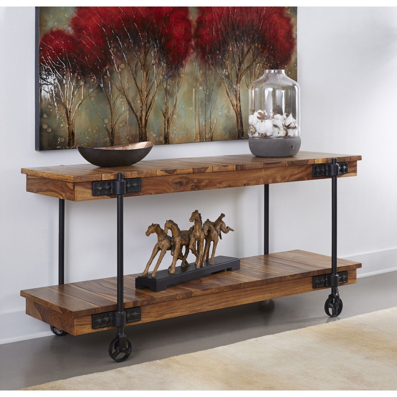 37104 Accents Industrial Console Table $389