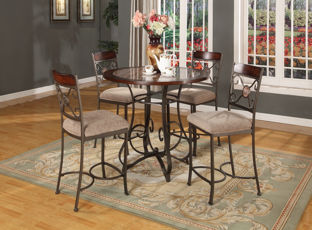 067 Pub Table and 4 Pub Chairs $548.99