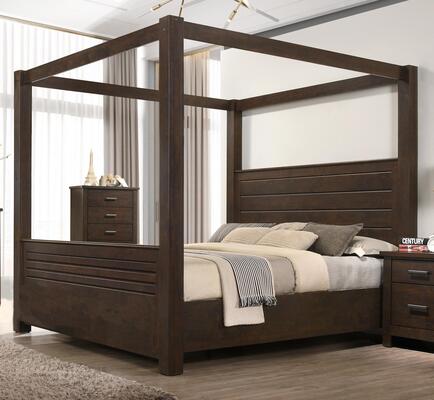 6413 Queen Elijah Dark Brown 5pc  Bedroom $1499