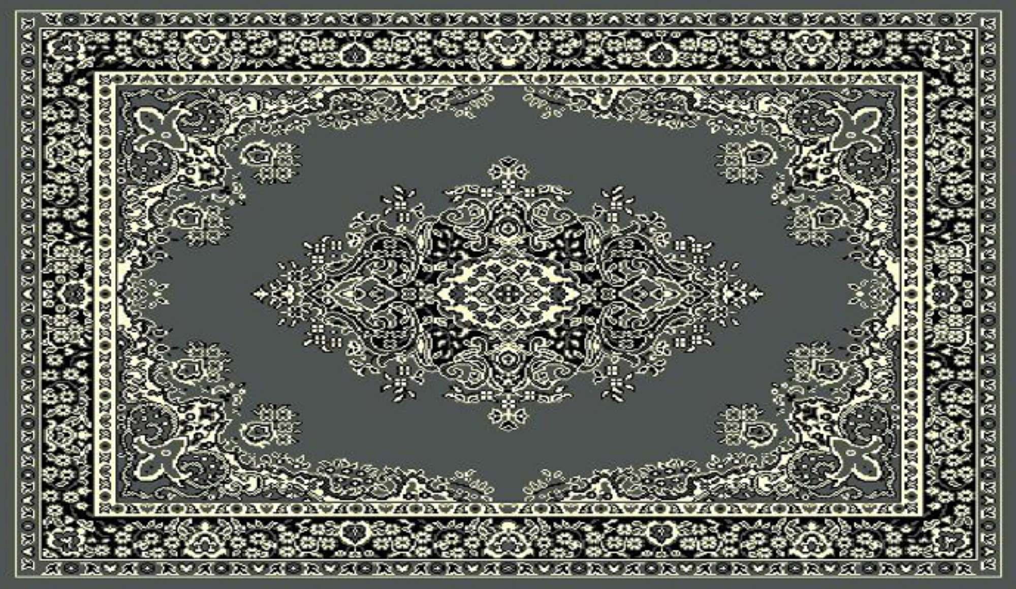 Taj Mahal Grey Area Rug  5' x 7' $89