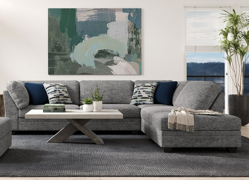 14500 Vista Slate Gray Sectional Sofa $1295