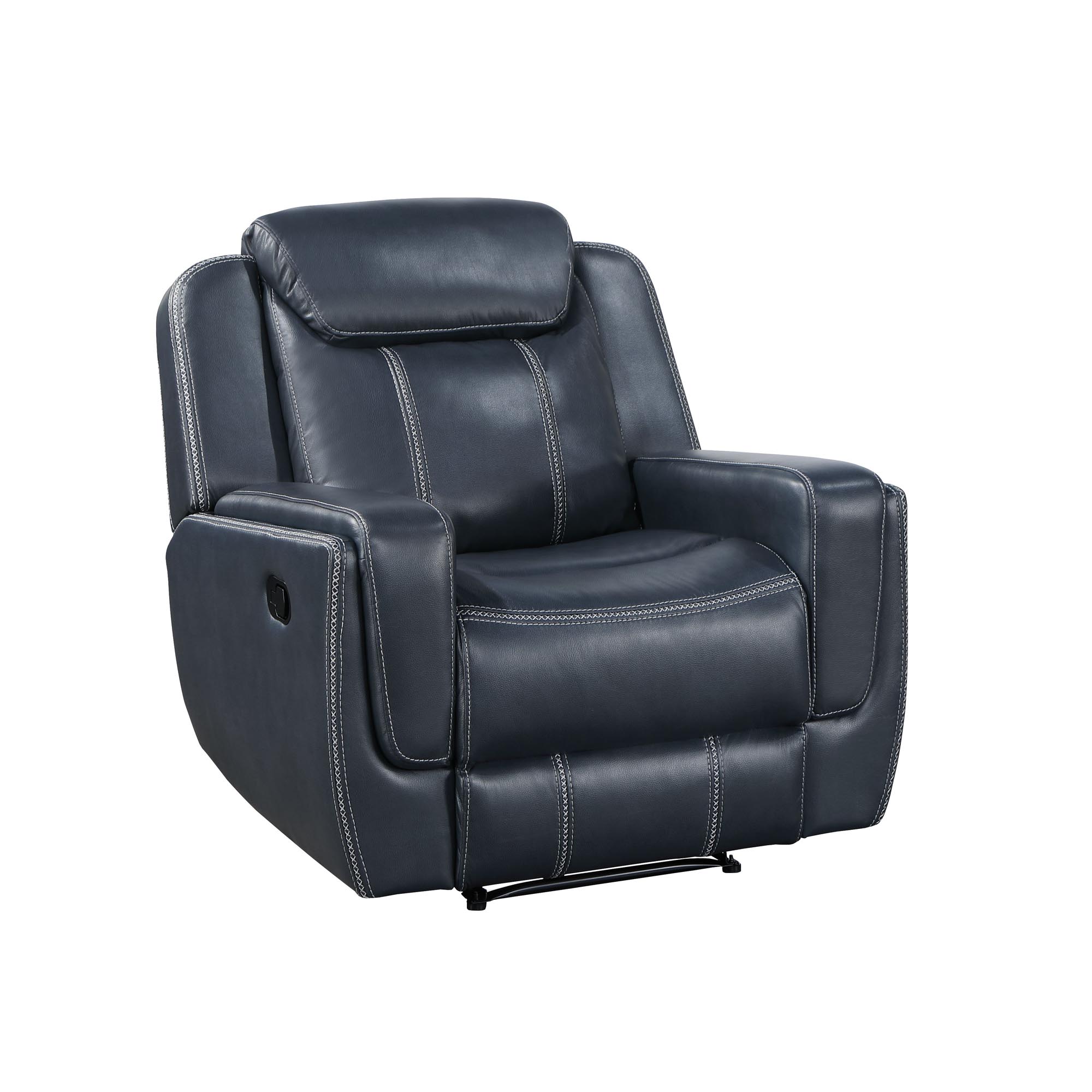 81753 Denver Blue Motion Recliner $549