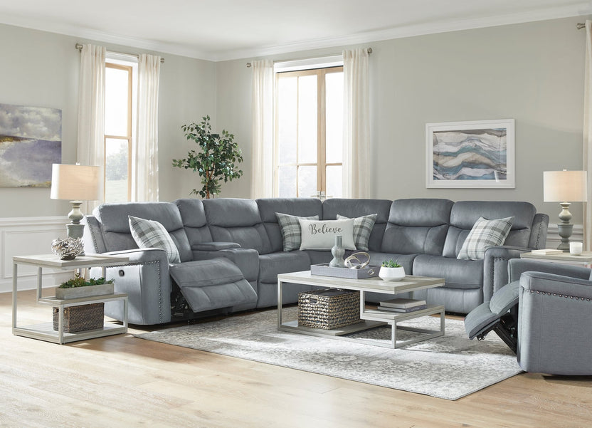 90203 3-Piece Sectional Set: Basra Steeleluff Daddy Alabaster $1895