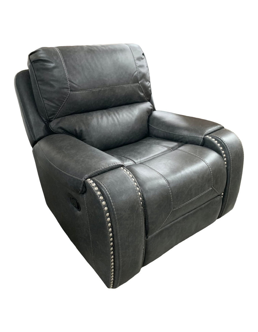 69503 Charcoal Gray Swivel Gliding Recliner $495